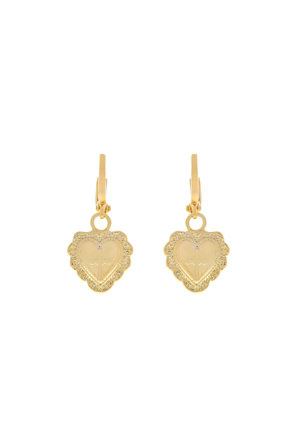 Amore Heart Huggie Earrings