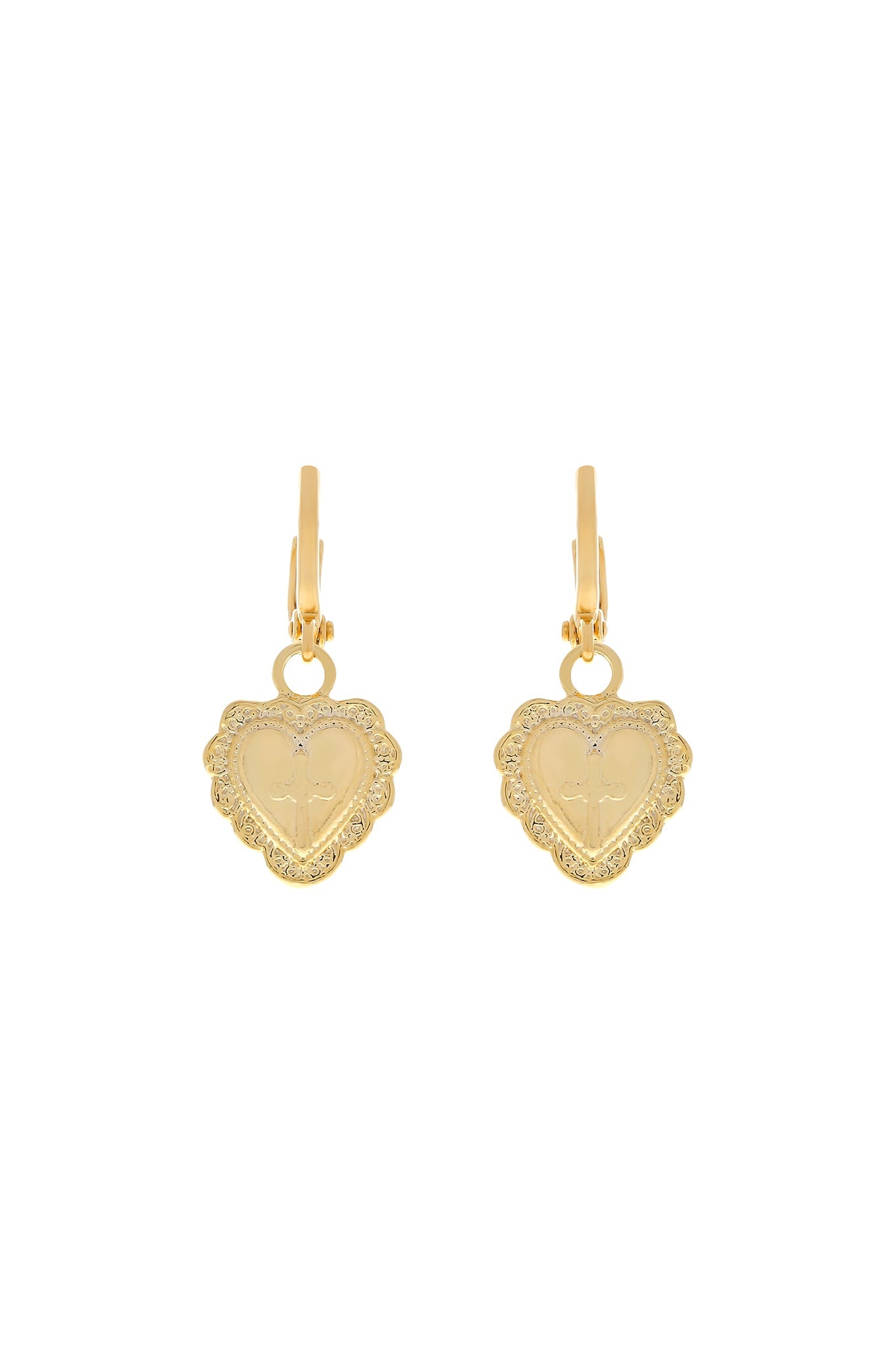 Amore Heart Huggie Earrings