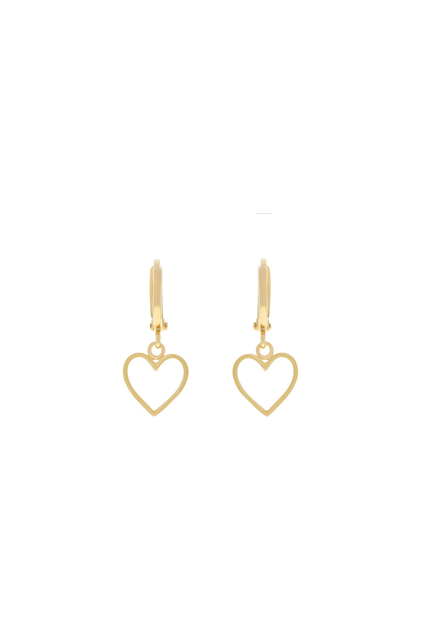 Be My Lover Heart Huggie Earrings