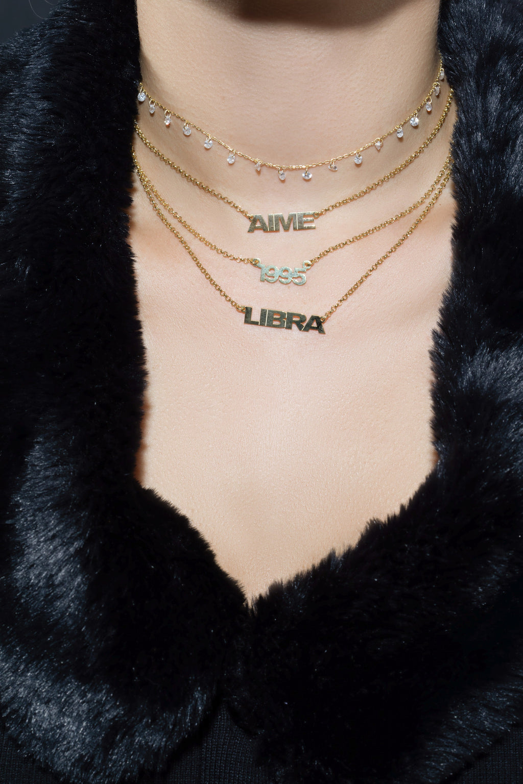 Zodiac Nameplate 925 Necklace